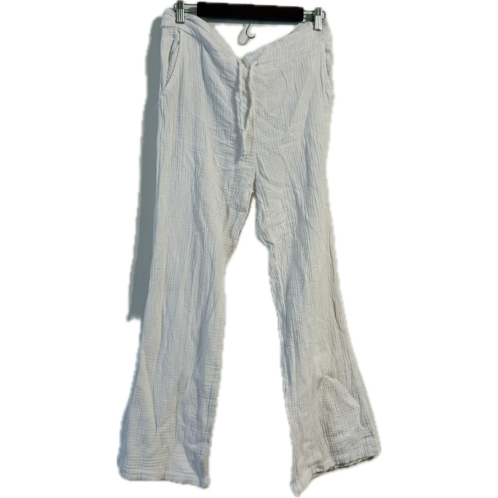 Sincerely Jules Light Cream Textured Pants‎